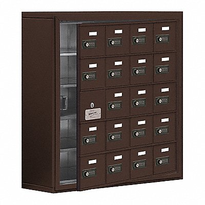 SALSBURY INDUSTRIES 1915820ZSC K7532 Locker 5x4Lockers Bronze 31 x30.5 x9