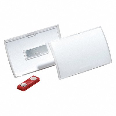 DURABLE 821519 Name Badges Magnet 1/8 W 2-1/4 H PK10