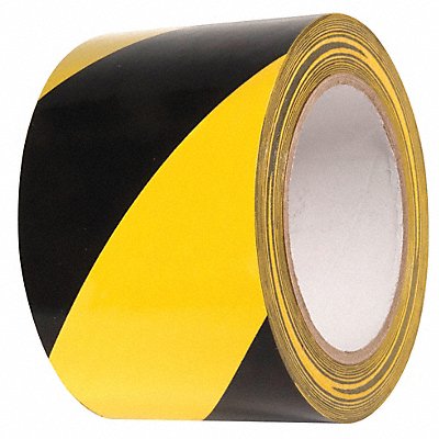 INCOM MANUFACTURING VHT310 Floor Tape Black/Yellow 3 inx54 ft Roll