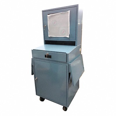 GRAINGER 462D24 MblCompCab 1Shlv Blu 62.75 x24.5 x22.5