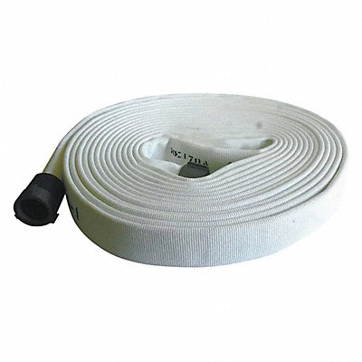 JAFLINE HD G52H25HDW50NB Fire Hose 50 ft White Polyester