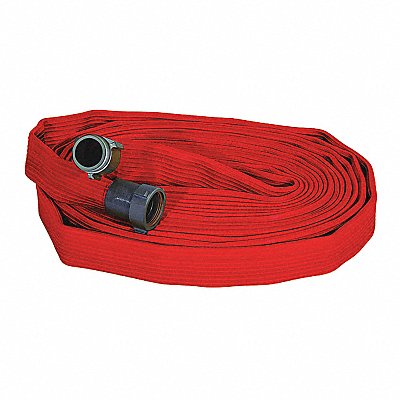 JAFRIB G50H25RR100NB Fire Hose 100 ft Red Rubber