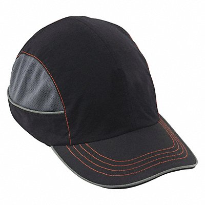 462P32 SKULLERZ BY ERGODYNE 8950XL Bump Cap Baseball Hook & Loop Black