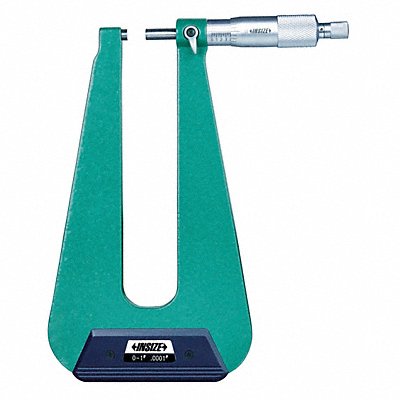 INSIZE 323913 Sheet Metal Micrometer Flat Anvil