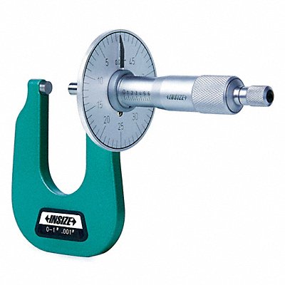INSIZE 32631 Sheet Metal Micrometer Flat Anvil