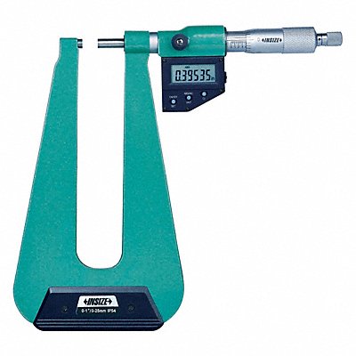 INSIZE 3539253SE Sheet Metal Micrometer Flat Anvil