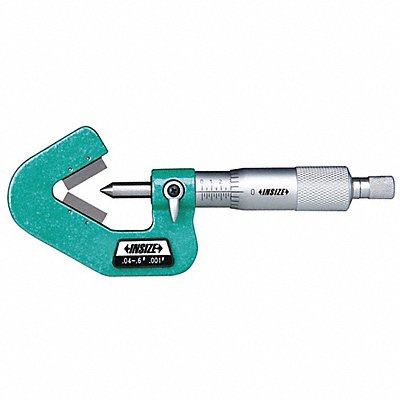 INSIZE 3290187 V-Anvil Micrometer V-Shaped Anvil