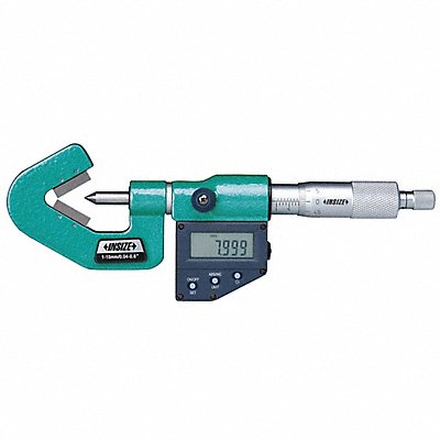 INSIZE 3590457E V-Anvil Micrometer V-Shaped Anvil
