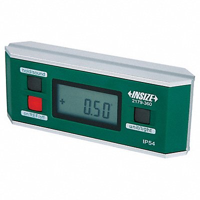 INSIZE 2179360 Electronic Level 1-19/64 W 5-29/32 L