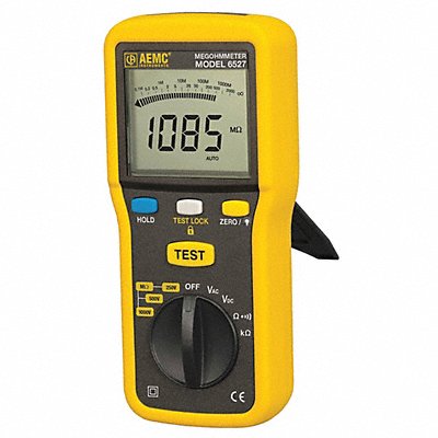 AEMC INSTRUMENTS 6527 Megohmmeter 250/500/1000V DC LCD Case
