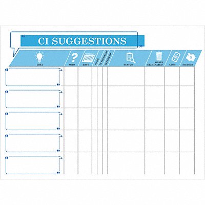 463V80 VISUAL WORKPLACE INC. 6019300000000 Dry Erase Board Magnetic Steel