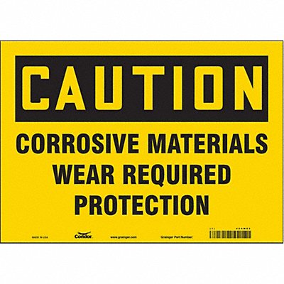 CONDOR 464W93 J6946 Safety Sign 10 in x 14 in Vinyl