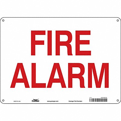 CONDOR 465N64 Safety Sign 10 in x 14 in Aluminum