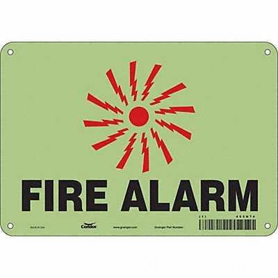 CONDOR 465N74 Safety Sign 7 in x 10 in Polyethylene
