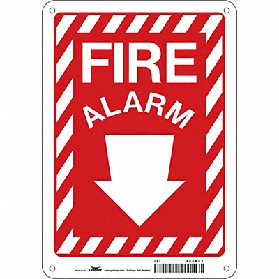 CONDOR 465N93 Safety Sign 10 in x 7 in Vinyl