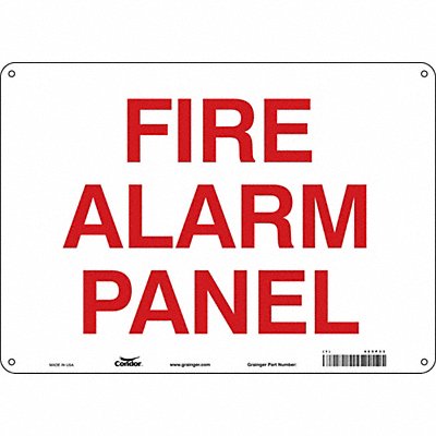 CONDOR 465P33 Safety Sign 10 in x 14 in Aluminum