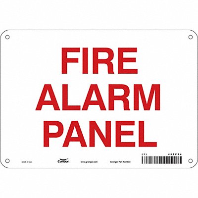 CONDOR 465P34 Safety Sign 7 in x 10 in Polyethylene