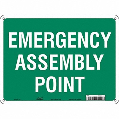 CONDOR 465P67 Safety Sign 18 in x 24 in Aluminum