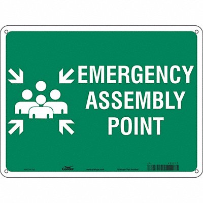 CONDOR 465P77 Safety Sign 18 in x 24 in Aluminum