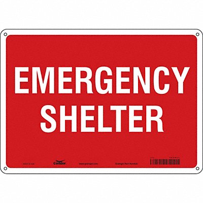 CONDOR 465R31 Safety Sign 10 in x 14 in Aluminum