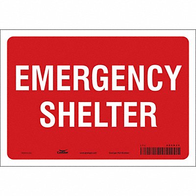 CONDOR 465R35 Safety Sign 7 in x 10 in Vinyl