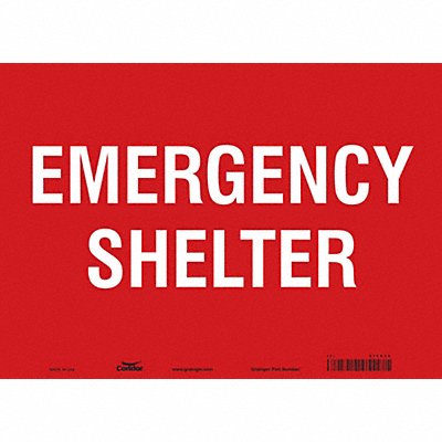 CONDOR 465R36 Safety Sign 10 in x 14 in Vinyl