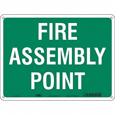 CONDOR 465R53 Safety Sign 18 in x 24 in Aluminum