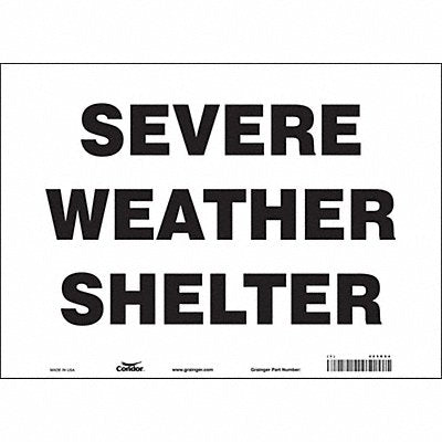 CONDOR 465R94 Safety Sign 10 in x 14 in Vinyl