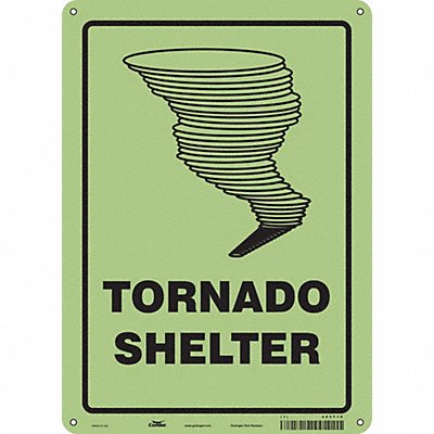 CONDOR 465T19 Safety Sign 14 in x 10 in Polyethylene