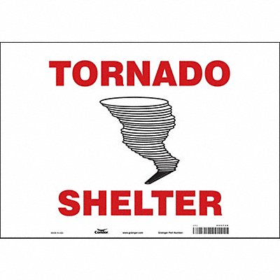CONDOR 465T36 Safety Sign 14 in x 20 in Vinyl