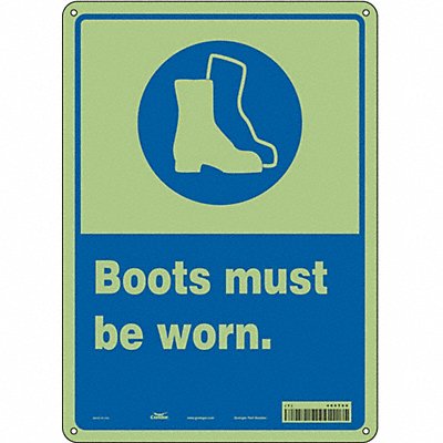 CONDOR 465T69 Safety Sign 14 inx10 in Polyethylene