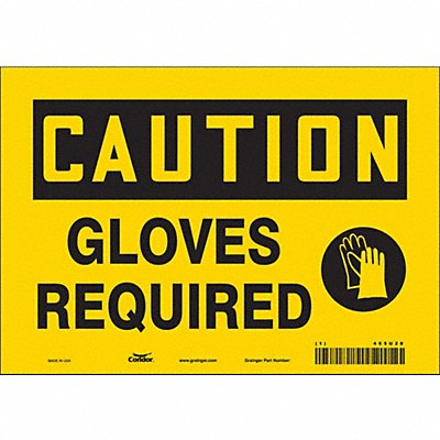 CONDOR 465U28 Safety Sign 7 inx10 in Vinyl