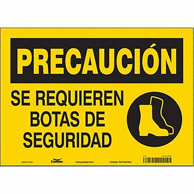 CONDOR 465V59 Safety Sign 10 inx14 in Vinyl