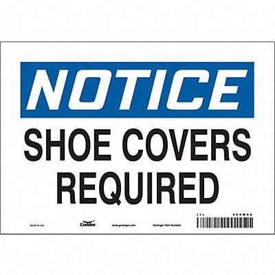 CONDOR 465W65 Safety Sign 7 inx10 in Vinyl