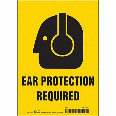 CONDOR 465X47 Safety Sign 10 in x 7 in Vinyl