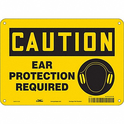CONDOR 465X60 Safety Sign 7 inx10 in Polyethylene