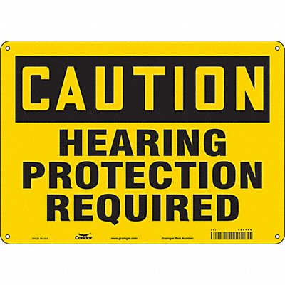 CONDOR 465Y46 J6957 Safety Sign 10 inx14 in Aluminum