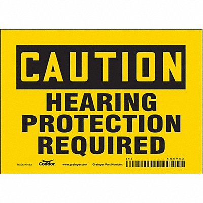 CONDOR 465Y53 J6957 Safety Sign 5 inx7 in Vinyl