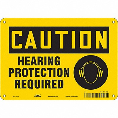 CONDOR 465Y62 Safety Sign 7 inx10 in Polyethylene
