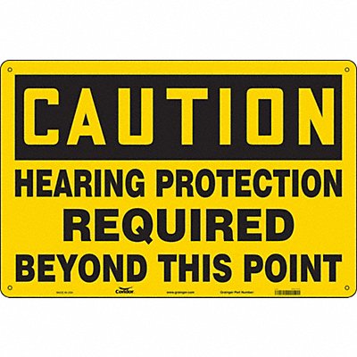 CONDOR 465Y97 Safety Sign 24 in x 36 in Polyethylene