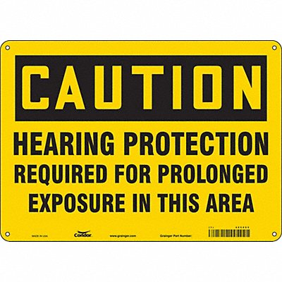 CONDOR 465Z05 Safety Sign 10 inx14 in Polyethylene