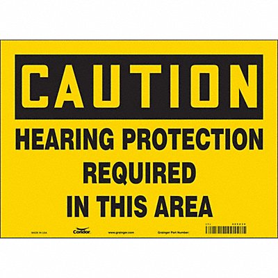 CONDOR 465Z30 Safety Sign 10 inx14 in Vinyl