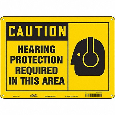CONDOR 465Z43 Safety Sign 10 inx14 in Polyethylene
