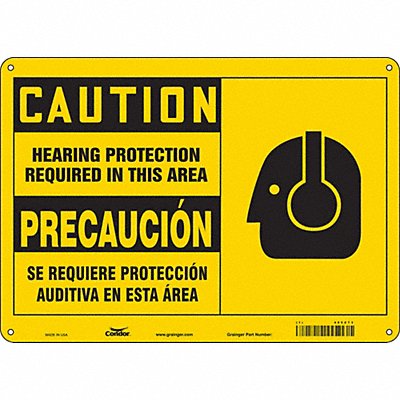 CONDOR 465Z73 Safety Sign 10 inx14 in Polyethylene