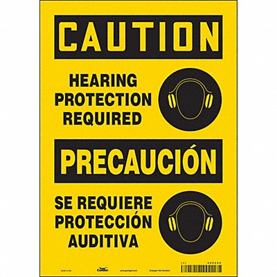 CONDOR 465Z89 Safety Sign 14 inx10 in Vinyl