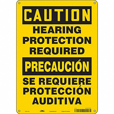 CONDOR 465Z90 Safety Sign 14 in x 10 in Aluminum