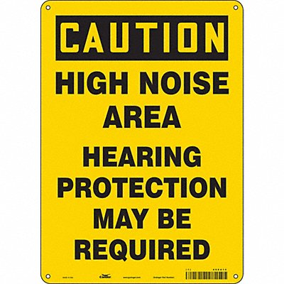 CONDOR 466A14 Safety Sign 14 inx10 in Polyethylene