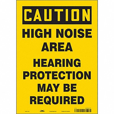 CONDOR 466A17 Safety Sign 14 in x 10 in Vinyl