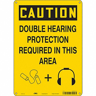 CONDOR 466C34 J6949 Safety Sign 14 inx10 in Aluminum