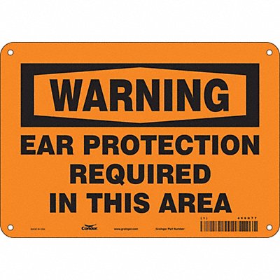 CONDOR 466G77 Safety Sign 7 in x 10 in Aluminum